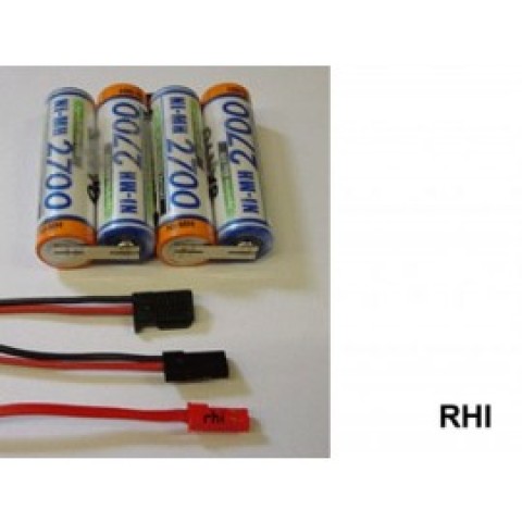 Ontvangerakku 2,7Ah 4,8v Uni- st. Rij