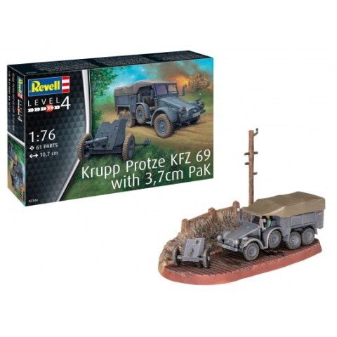 Krupp Protze KFZ 69 with 3,7cm Pak -03344