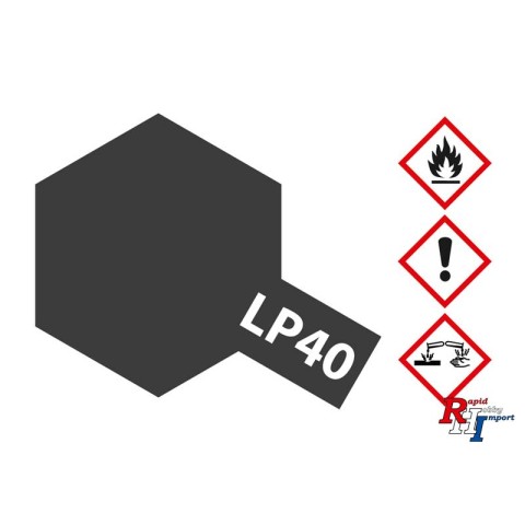 LP-40 metallic black glossy 10ml