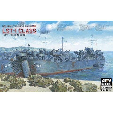 WWII US Navy Type II LSTs Lst-1 Class Tank Landing Ship -SE73515