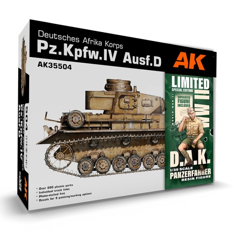 PZ.KPFW.IV AUSF.D AFRIKA KORPS + DAK PANZERFAHRER -AK35504A