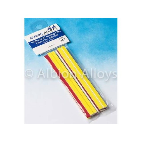 Professional Sanding files extra fine 400/600 grit (165mm x 6mm) 10 stuks -240