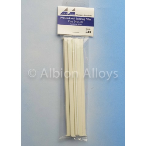 Professional Sanding files Coarse 240/320 grit (165mm x 6mm) 10 stuks -243