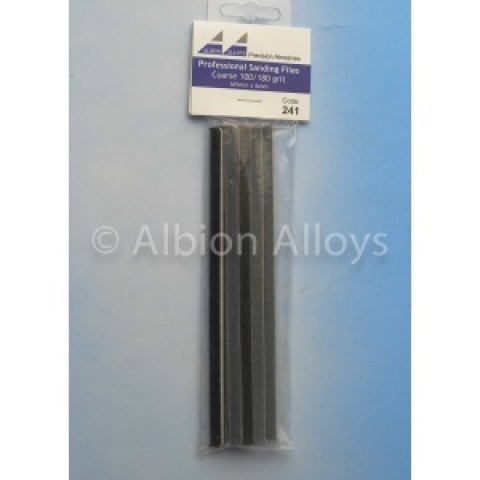 Professional Sanding files Coarse 100/180 grit (165mm x 6mm) 10 stuks -241