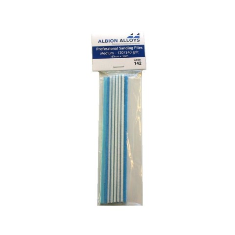 Professional Sanding files Coarse 120/240 grit (165mm x 6mm) 10 stuks -242