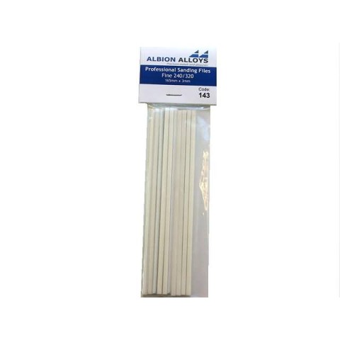Professional Sanding files Coarse 240/320grit (165mm x 3mm) 10 stuks -143