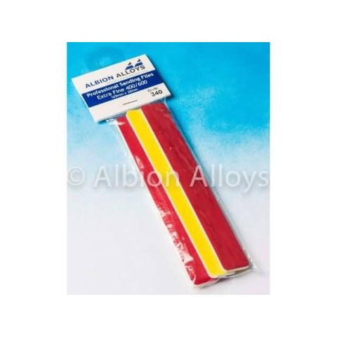 Professional Sanding files extra fine 400/600 grit (165mm x 20mm) 3 stuks -340