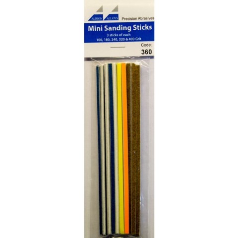 Professional Sanding files assorti Coars grit (165mm x 3mm) 15 stuks -360