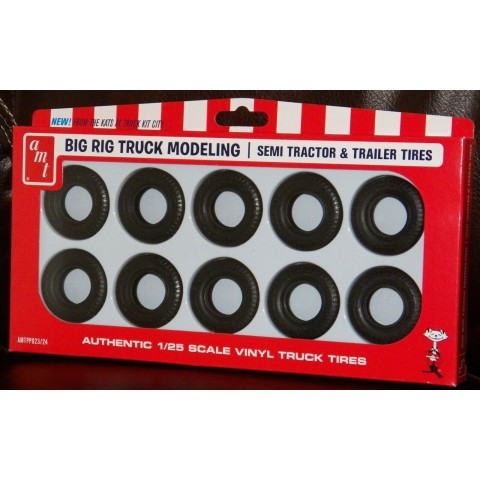 Big Rig Truck Semi Tractor & Trailer Set of 10 Tires -PP023/24