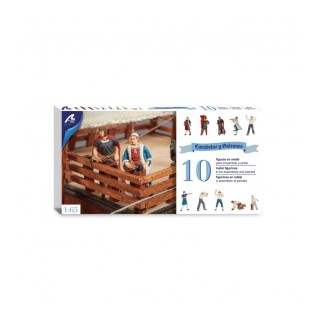 Set of 10 Metal Figurines for Caravels and Galleons Columbus figuren -22411 F