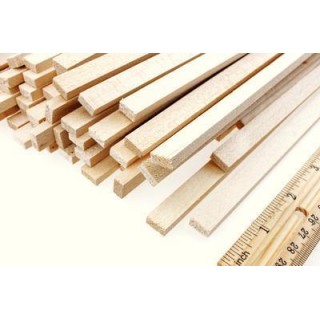 Balsa Latje 2 mm x 2 mm x 100 cm