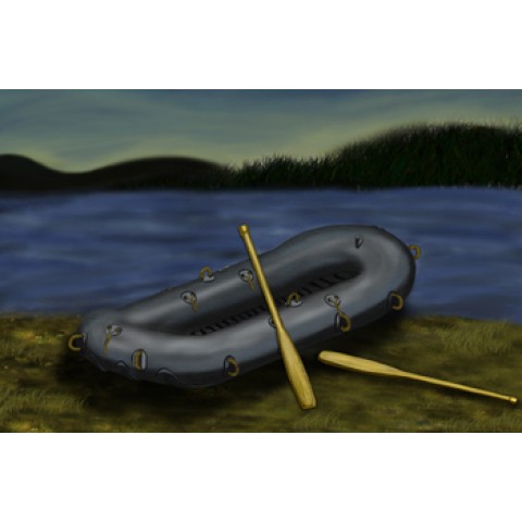 WWII German Rubber Raft -AB3568