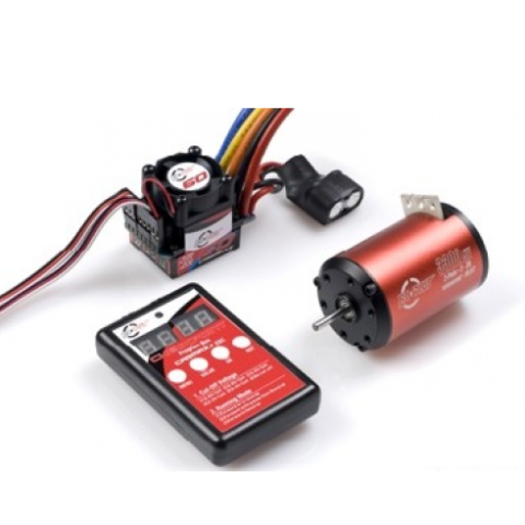 Brushless Motor Carmaxx 3650SL & SL ESC 60 Amp & programmaar Box