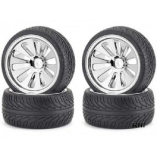 1/10 Buggy 4er set band op velg gelijmd -105200