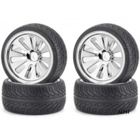 1/10 Buggy 4er set band op velg gelijmd -105200