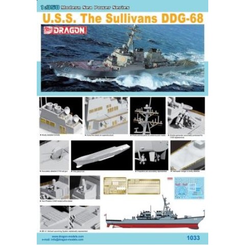 U.S.S. The Sullivans DDG-68 (Destroyer of Arleigh Burke Class) -1033
