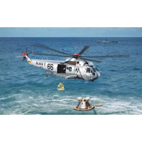 Retrieving The Apollo SH-3D"Helo 66 & Apollo Command Module -11026