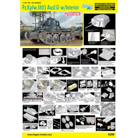 Pz.Kpfw.38.(t) Ausf.G w/interior -6290