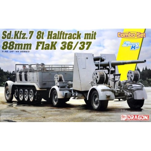 Sd.Kfz 7 8ton Halftrack mit 88mm Flak 36/37 (Combo Set) -6948