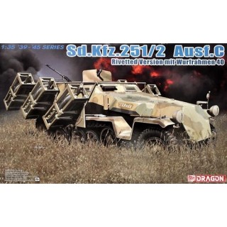 Sd.Kfz.251/2 Ausf.C Rivetted Version mit Wurfrahmen 40 -6999