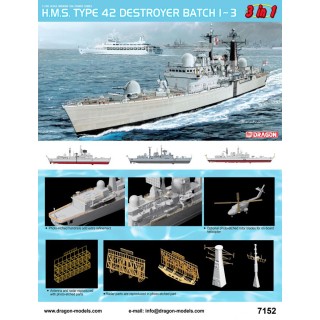 H.M.S. Type 42 Destroyer Batch (3in1) -7152