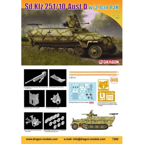 Sd.Kfz.251/10 Ausf. D, w/3,7cm PAK -7280