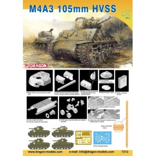 Sherman tank M4A3 105mm HVSS -7313