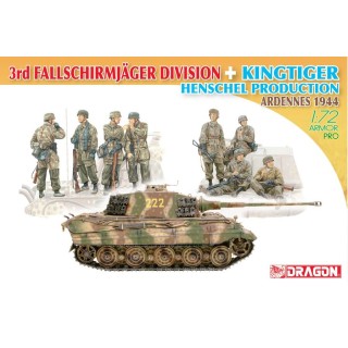 3rd Fallschirmjager Division + King Tiger Henschel Production Ardennes 1944 -7400