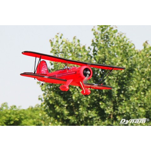 WACO WMF-5C Red BI-PLANE Dyn8952Red