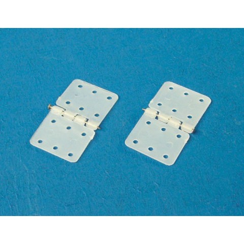 Nylon Scharnier & steel pin 28x15mm / 10pcs -X0340