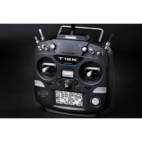 T12 K Zenderset Mode 2 & Ontvanger R3008SB & Lipo Zenderaccu & Lader & Carbon Stickerset