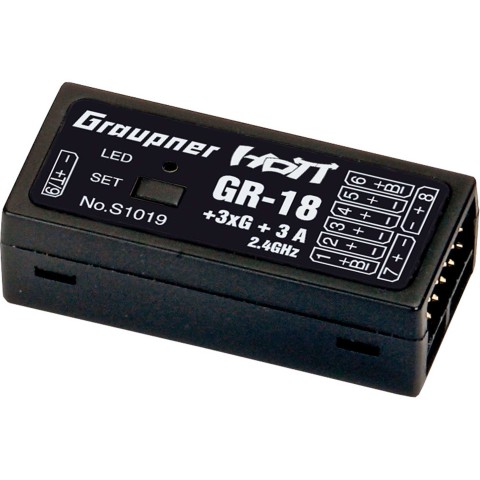 GR 18 & 3x Gyro & 3A HoTT (Drones) -S1019
