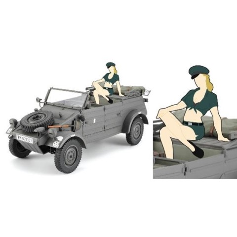 Pkw.K1 KÜBELWAGEN TYPE 82 w/BLOND GIRL'S FIGURE -52253 