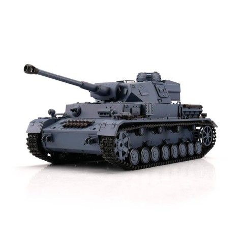RC Tank 1/16   German Panzer IV (F Type) Medium Tank BB + IR Metal Gear + metalen rupsbanden -14302-GY
