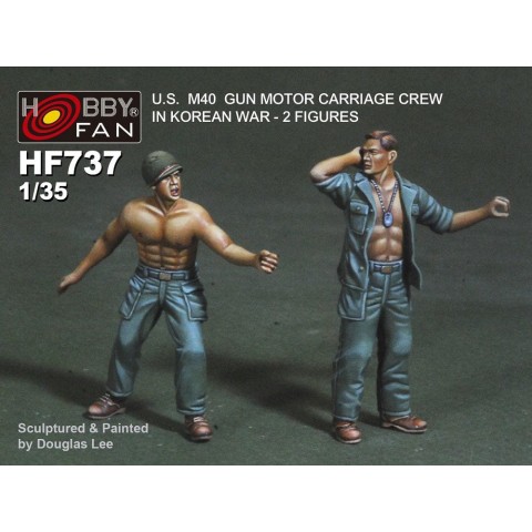 U.S. M40 Gun Motor Carriage Crew in Korean War HF737