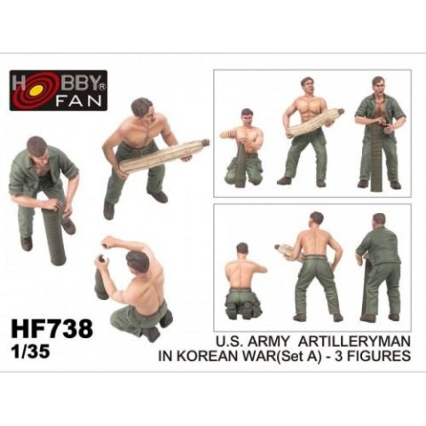 U.S. Army Artilleryman in Korean War Set A -HF738