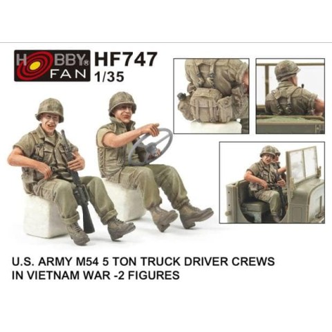 U.S. Army M54 5 Ton Truck Driver Crews In Vietnam War -HF747