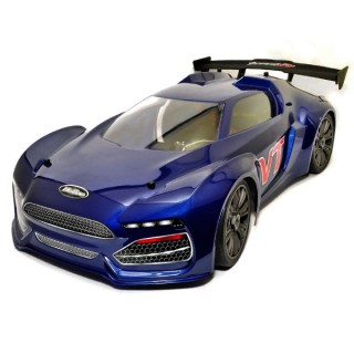 HYPER VT ONROAD RTR 1/8 W/100A ESC 18KG SERVO, 2.4GHZ RADIO - BLUE -HBVTE-C100BU