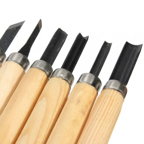 Hout Beiteltjes Set 6 Stuks