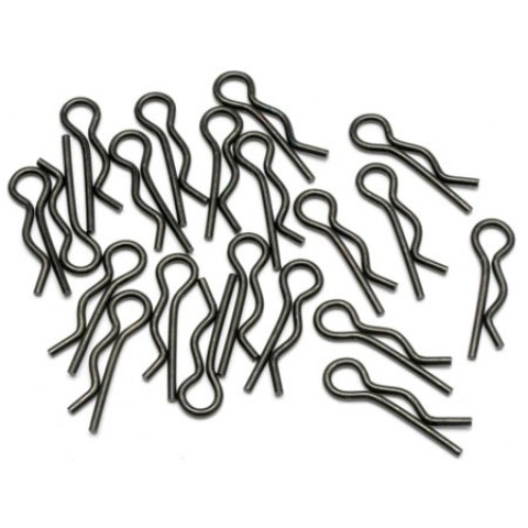 Body Pins Black Large (20pcs) -6203