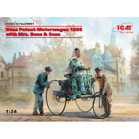 Benz Patent-Motorwagen 1886 with Mrs. Benz & Sons -24041