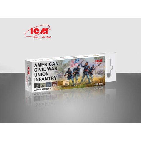 American Civil War Union Infantry Paint Set -3013