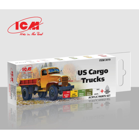 Acrylic paint set for USA Cargo Trucks -3019