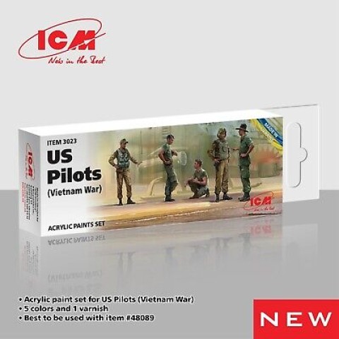 Acrylic paint set for US Helicopter Pilots Vietnam War -3023