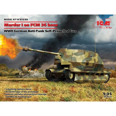 Marder I on FCM 36 base WWII German Anti-Tank Self-Propelled Gun -35339