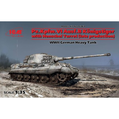 WWII German Heavy Tank Pz.Kpfw.VI Ausf. B Königstiger  with Henschel Turret (late production) -35363