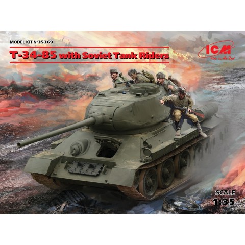T-34-85 with Soviet Tank Riders -35369