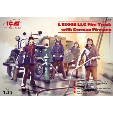 L1500S LLG Fire Truck  with German Firemen -35528