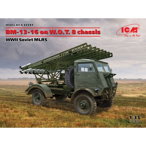 BM-13-16 on W.O.T. 8 chassis, WWII Soviet MLRS -35591
