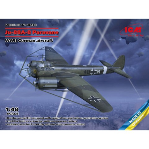 ju-88A-8 Paravane, WWII German aircraft -48230